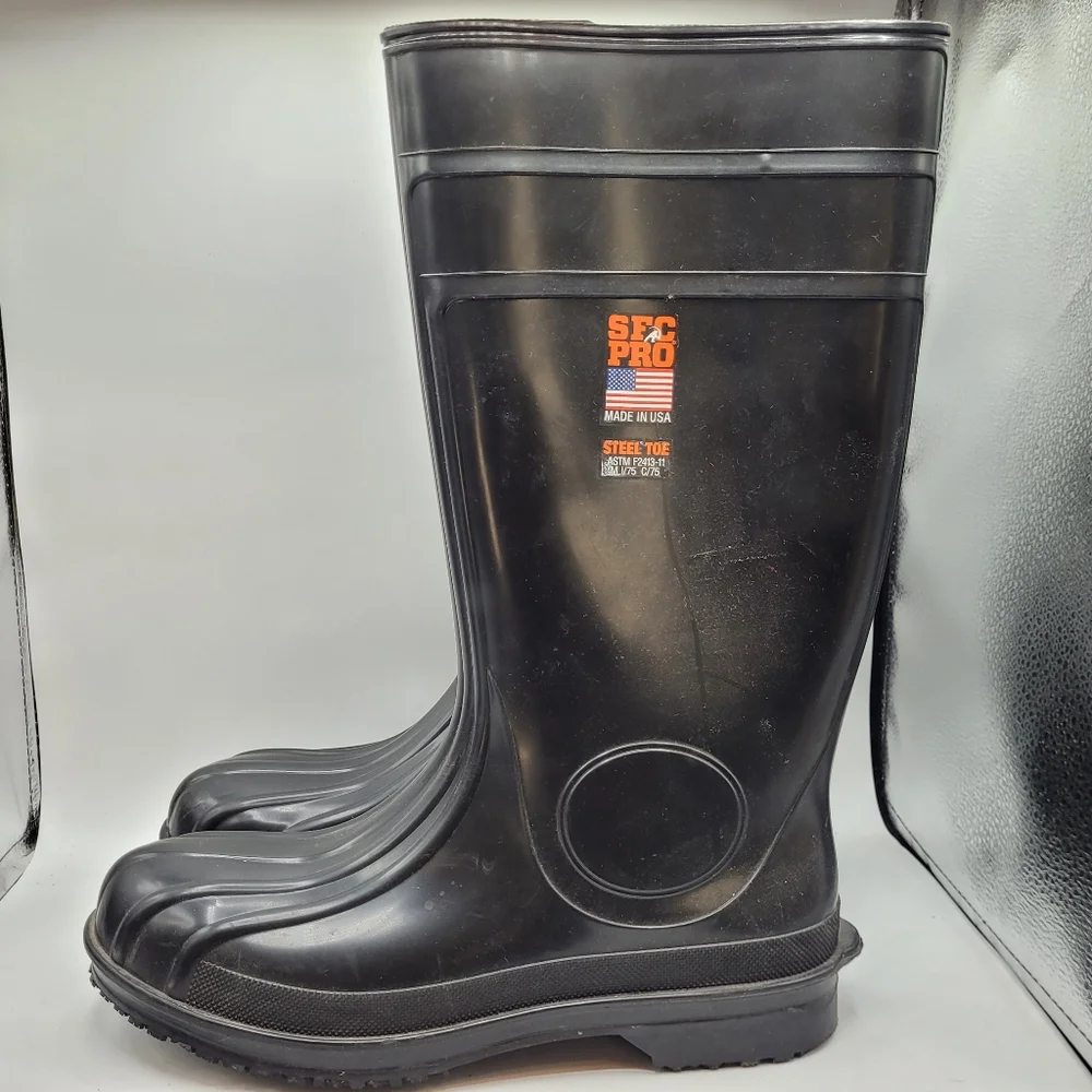 SFC Pro Steel Toe Slip And Oil Resistant Boots Size 11